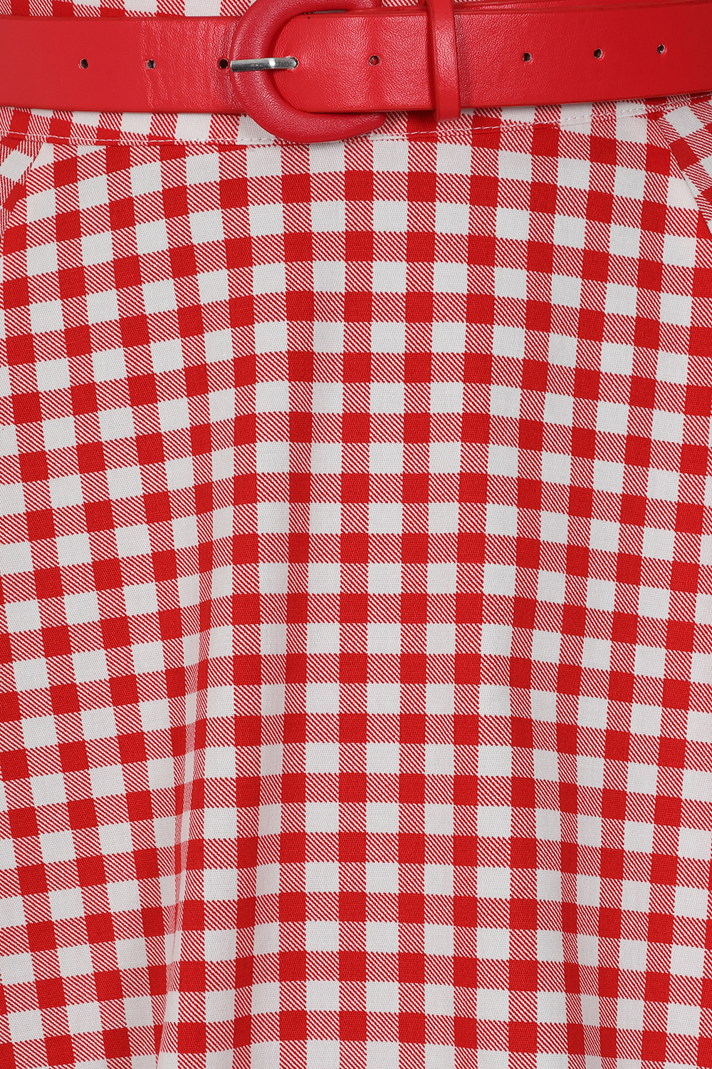 Rosie Gingham Swing Skirt